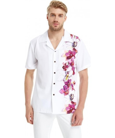 Matchable Family Hawaiian Luau Men Women Girl Boy Clothes in Watercolor Orchid Men Men Short Sleeve Side $22.75 Dresses