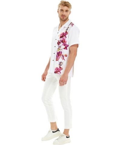 Matchable Family Hawaiian Luau Men Women Girl Boy Clothes in Watercolor Orchid Men Men Short Sleeve Side $22.75 Dresses