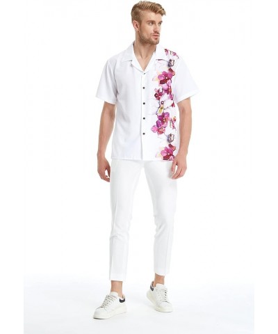 Matchable Family Hawaiian Luau Men Women Girl Boy Clothes in Watercolor Orchid Men Men Short Sleeve Side $22.75 Dresses