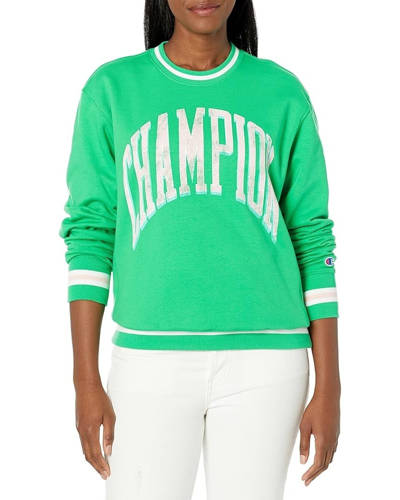 Midweight Crew, Oversized, Women's Sweatshirts Green Crisp $15.67 Activewear