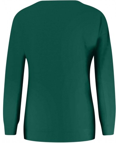 Women St Patrick's Day Shirt Shenanigan Coordinator Tee Shirt Shamrock Casual Long Sleeve Tecaher Sweatshirt Tops D Fluoresce...