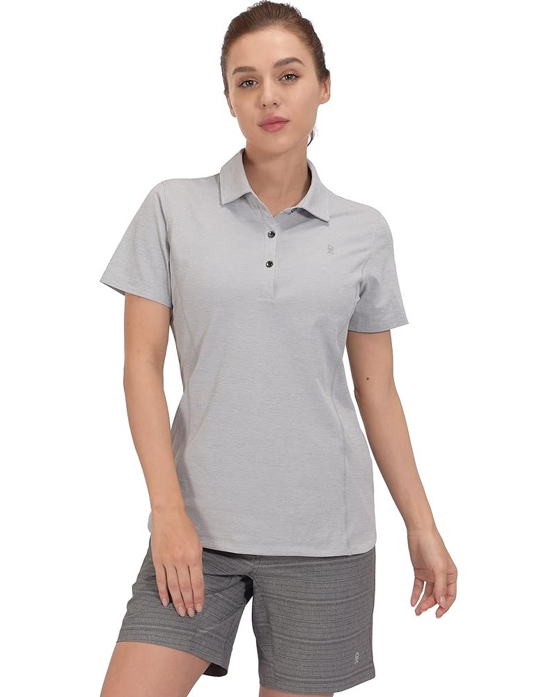 Women's Quick Dry Lightweight Golf Polo Shirt Short Sleeve Moisture Wicking Tees 2. Light Gray $13.95 Activewear