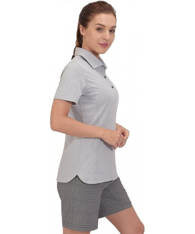 Women's Quick Dry Lightweight Golf Polo Shirt Short Sleeve Moisture Wicking Tees 2. Light Gray $13.95 Activewear