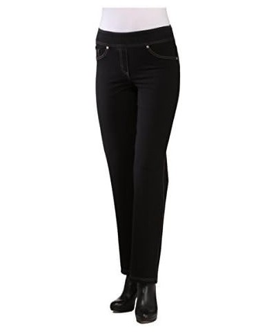 Nygard Women's Petite Slims Indigo Straight Leg Black $16.19 Pants