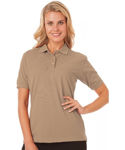 BG6204 Ladies' Short Sleeve Superblend Pique Polo Tan $10.75 T-Shirts