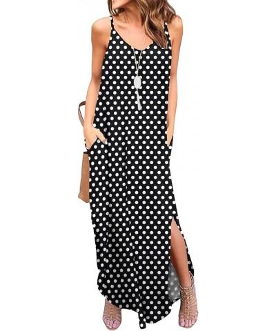 Summer Dresses for Women 2022 V Neck Long Cami Casual Beach Cover Up Maxi Dresses with Pocket 21 Fp Pd Black $10.19 Swimsuits