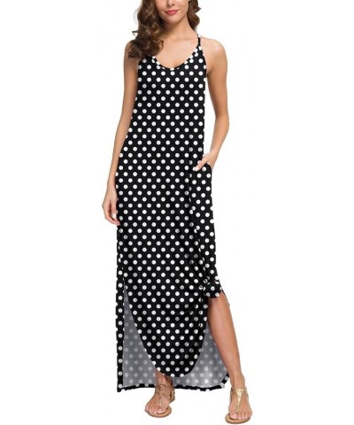 Summer Dresses for Women 2022 V Neck Long Cami Casual Beach Cover Up Maxi Dresses with Pocket 21 Fp Pd Black $10.19 Swimsuits