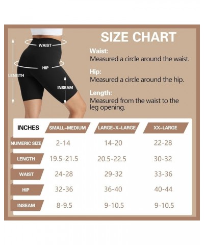 4 Pack Biker Shorts for Women-8" Workout Athletic Gym Sports Yoga Shorts Pants High Waist Cycling Shorts 4pack Black/Dark Pin...