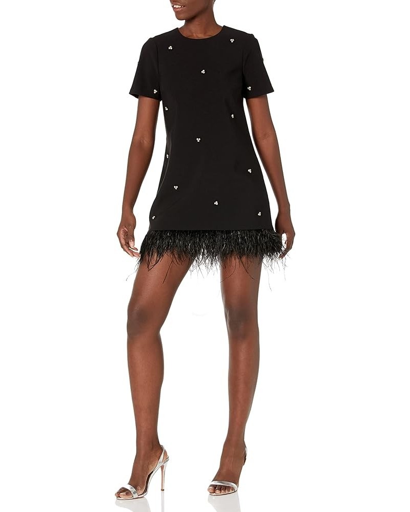 Women's Jeweled Marullo Dress Black $113.45 Dresses