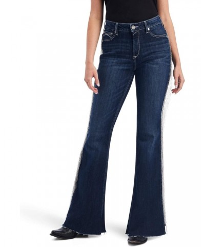 Female R.E.A.L. High Rise Fringe Flare Jean Midnight 31 $43.10 Jeans