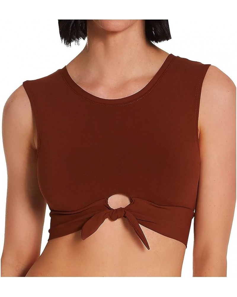 Women's Ava Tank Bikini Top Cocoa $42.01 Others