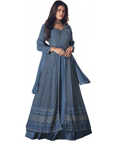 Women's Ready to wear indian newest arrival salwar suit for women with dupatta (2283-O) Blue $32.39 Dresses