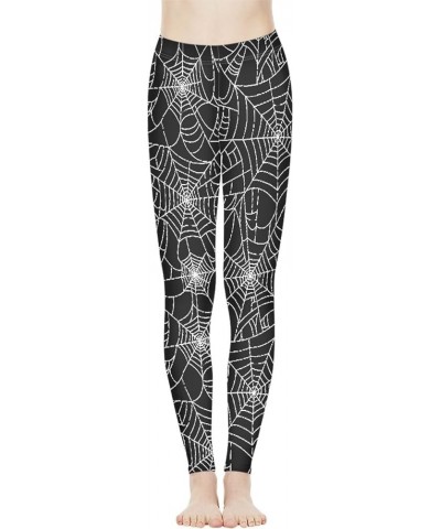 Women Leggings Full Length Casual Soft Skinny, Stretchy Workout Tights Long Pants Plus Size for Gym Women's Sports Spider Web...