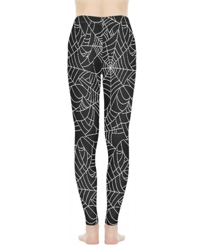 Women Leggings Full Length Casual Soft Skinny, Stretchy Workout Tights Long Pants Plus Size for Gym Women's Sports Spider Web...