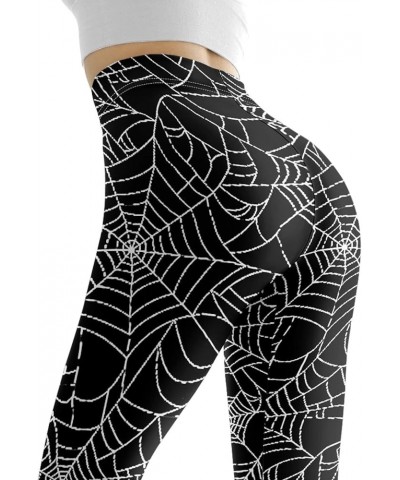 Women Leggings Full Length Casual Soft Skinny, Stretchy Workout Tights Long Pants Plus Size for Gym Women's Sports Spider Web...