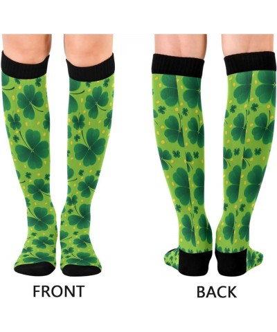 Compression Socks for Men and Women Knee High Socks Support for Sport Running Hiking Fitness Saint Patricks Day Clover $6.88 ...