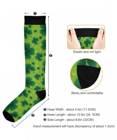 Compression Socks for Men and Women Knee High Socks Support for Sport Running Hiking Fitness Saint Patricks Day Clover $6.88 ...