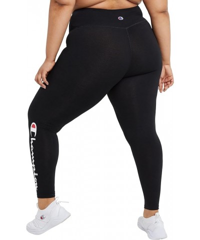 Women's Leggings, Authentic, 7/8 Leggings, Moisture Wicking, Leggings for Women, 25" (Plus Size Available) Plus Size Black Sc...