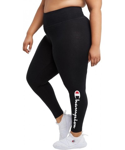 Women's Leggings, Authentic, 7/8 Leggings, Moisture Wicking, Leggings for Women, 25" (Plus Size Available) Plus Size Black Sc...