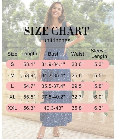 Women's 2024 Summer Maxi Cold Shoulder Sundress Long Dresses with Pocket Floral45 $16.60 Dresses