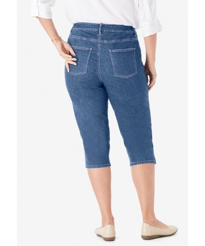 Women's Plus Size Capri Stretch Jean Toffee $21.54 Others