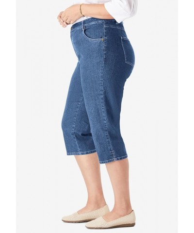 Women's Plus Size Capri Stretch Jean Toffee $21.54 Others