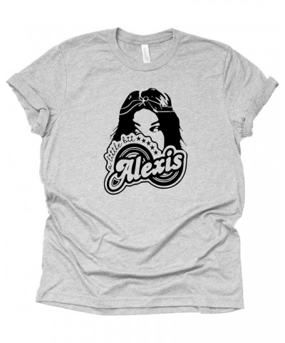 Little Bit Alexis Shirt Moira Alexis Rose T-Shirt Novelty Shirt Short Sleeve Print Casual Top Gray $12.23 T-Shirts