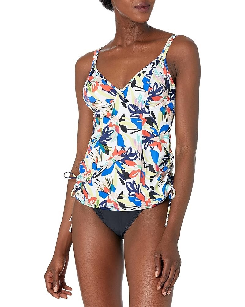 Women's Standard Anya Riva Balconette Underwire Tankini Top Floral Print $15.72 Swimsuits