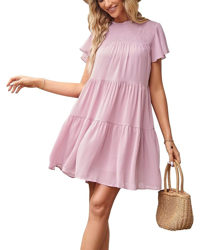 Women 2023 Women Dress: Casual Dresses Perfect for Beach, Outdoor Gathering, Shopping and Party Wedding Dresses 070-pink $12....