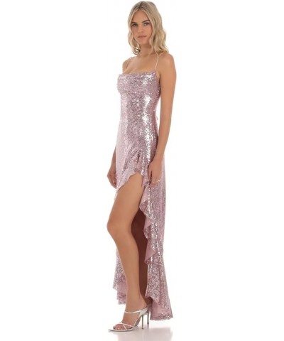 Spaghetti Straps Sequin Prom Dresses for Women Tight Mermaid Formal Dress Ruffle Sparkly Evening Party Gowns Peacock $32.40 D...