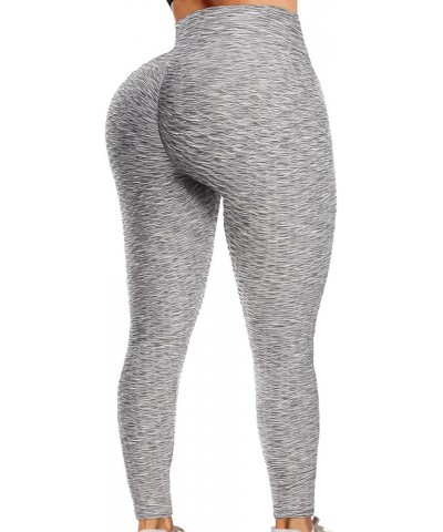 Booty Yoga Pants Tiktok Butt Leggings Anit Cellulite Texutred Booty Lifting Leggings Scrunch Butt Yoga Pants 1-space Dye Grey...