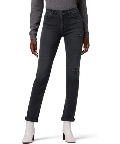 Women's Nico Midrise Straight Leg Jean Black Ash Destruct $49.70 Jeans