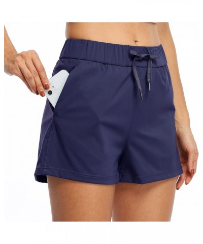 Women's Shorts Hiking Athletic Shorts Yoga Lounge Active Workout Running Shorts Comfy Casual with Pockets 2.5 Blue $12.47 Act...