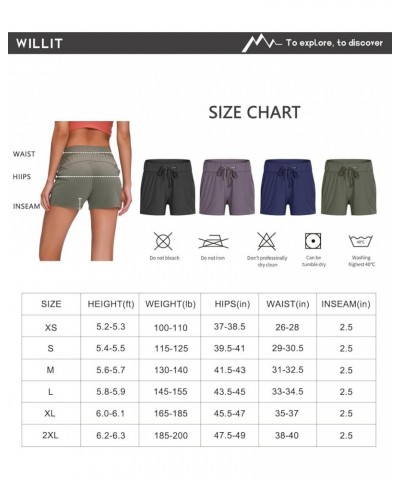 Women's Shorts Hiking Athletic Shorts Yoga Lounge Active Workout Running Shorts Comfy Casual with Pockets 2.5 Blue $12.47 Act...