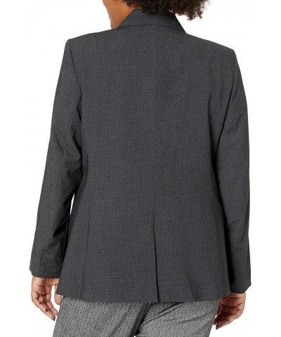 Women's 1 Button Flap Pocket Jacket Grey $34.30 Blazers