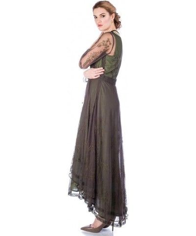 40163 Women's Downton Abbey Vintage Style Wedding Dress in Sage Emerald $110.70 Dresses