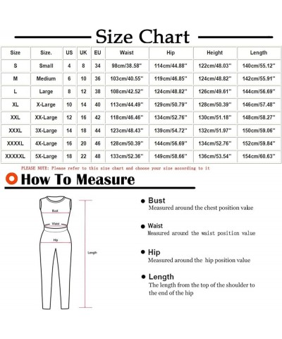 Plus Size Jumpsuits for Women Sleeveless Casual Romper Adjustable Strap Loose Summer Trendy Overalls with Pockets 7 Yellow $1...