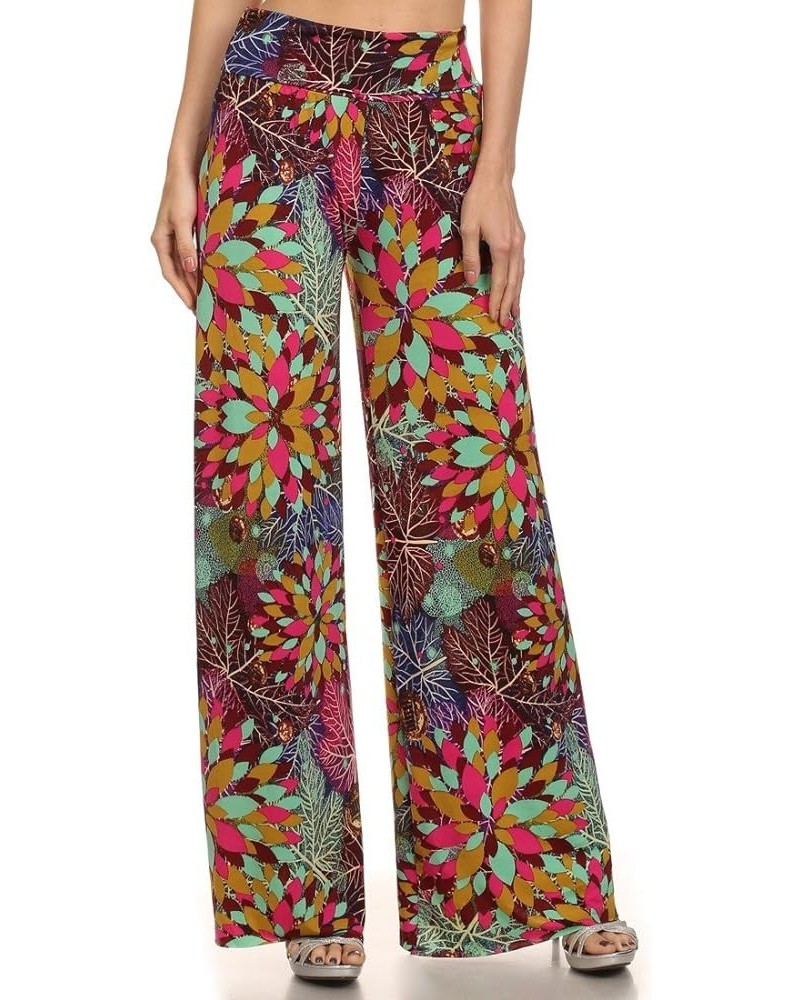 Women's Wide Leg Palazzo Pants with Fold-Over Waist Secret Garden $14.27 Pants