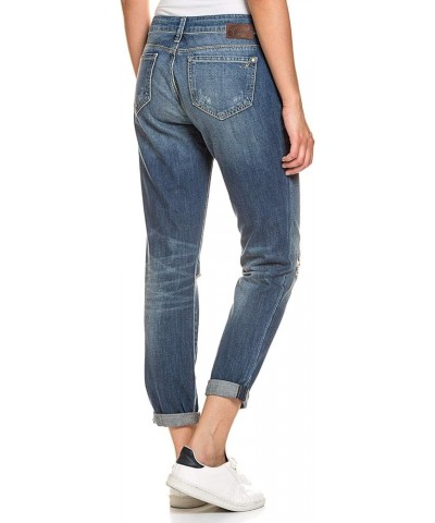 Women's Ada High-Rise Boyfriend Jeans Dark Ripped Vintage $40.82 Jeans