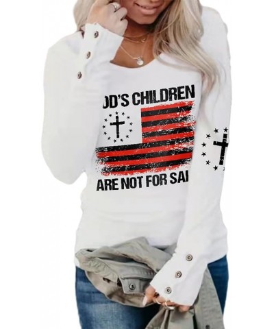 God's Children are not for Sale Shirt Plus Size Tops Women Faith Shirts Christian Inspirational Tshirt Cross Tee White $13.29...