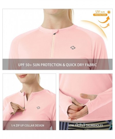 Women's UPF 50+ Sun Protection Long Sleeve Shirts Rash Guard Shirts Quick Dry Lightweight Hiking Shirts Strawberrry-zip $12.7...