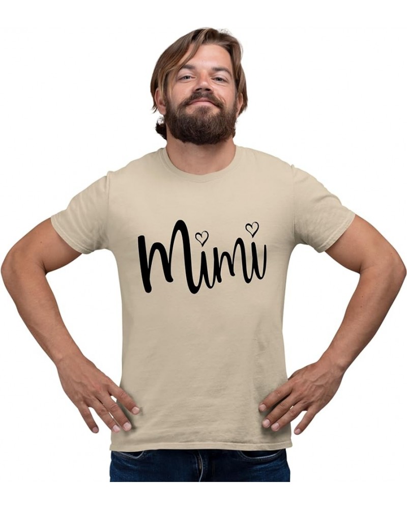 Adult Mimi Heart Grandma T-Shirt Sand $11.00 T-Shirts