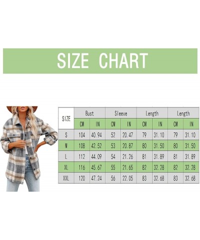 Jackets for Women Plaid Flannel Shirt Casual Long Sleeve Hoodie Button Down Drawstring Shackets Womens Fall Fashion 2023 A-ye...