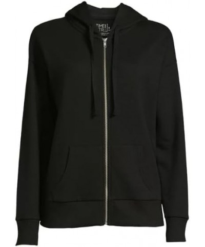 Women's Zip Up Hoodie Black $16.53 Hoodies & Sweatshirts