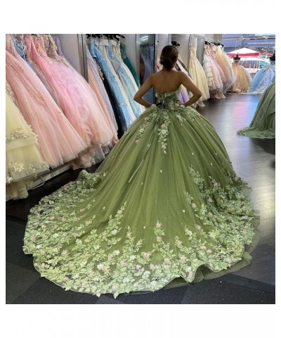 Sweetheart Sweet 16 Quinceanera Dresses Ball Gown for Girls Puffy Strapless Prom Dresses for Women CXL040 Sky Blue $56.70 Dre...