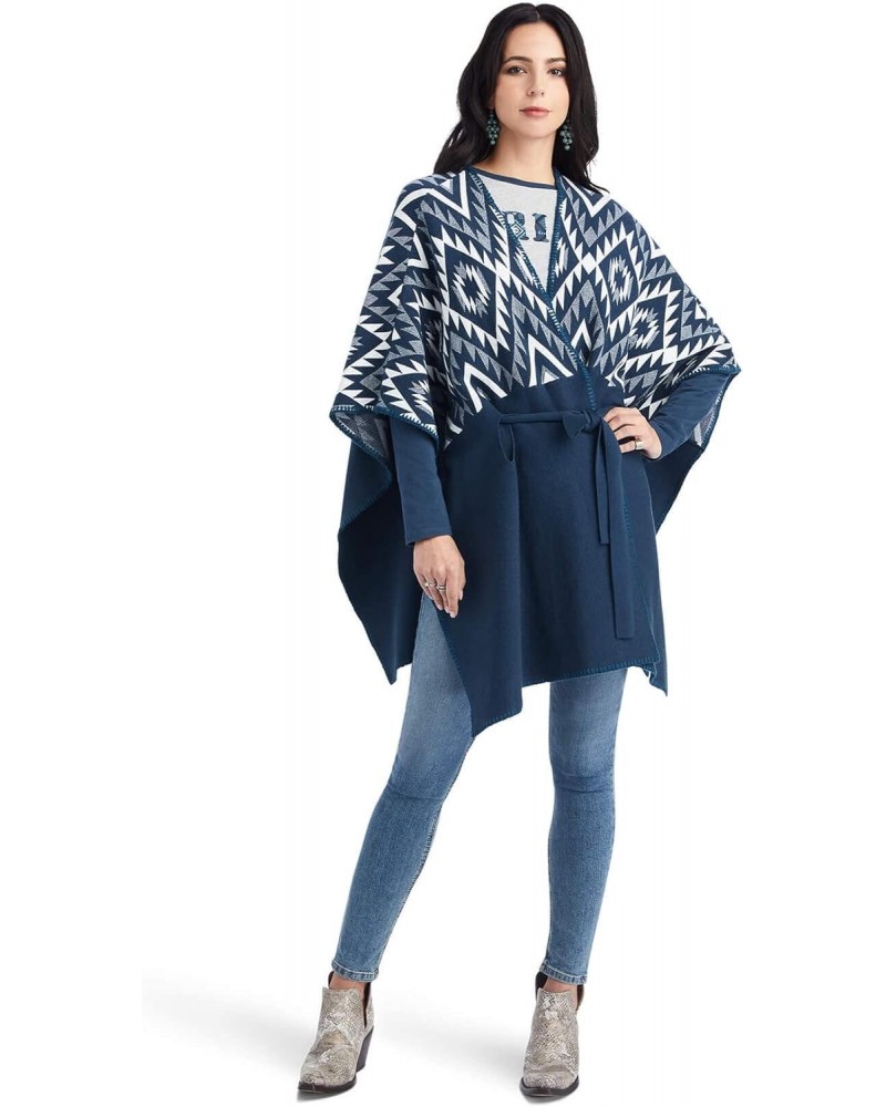 Female Dust Darlin Wrap Midnight Navy Small $24.21 Sweaters