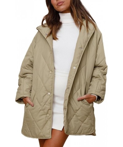 Puffer Jacket Womens Hooded Oversized Quilted Pullover Lightweight Warm Womens Winter Coats Outwear Green 2 $14.03 Jackets