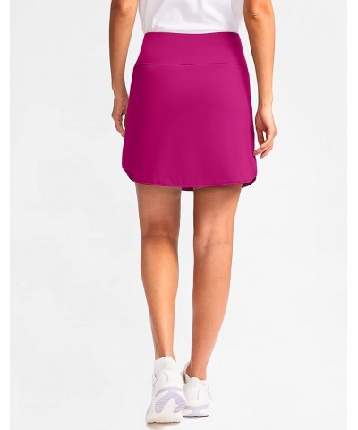 High Waisted Golf Skirts Tennis Skirt Zipper Pockets Athletic Skorts Skirts for Women Running Workout Rose $17.84 Skorts