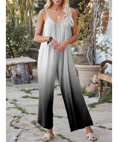 Women Casual Jumpsuits Summer Sleeveless Loose Jumpsuit Shoulder Strap Adjustable Long Pants Rompers with Pockets Crq 302 $18...