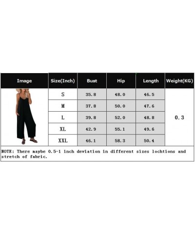 Women Casual Jumpsuits Summer Sleeveless Loose Jumpsuit Shoulder Strap Adjustable Long Pants Rompers with Pockets Crq 302 $18...